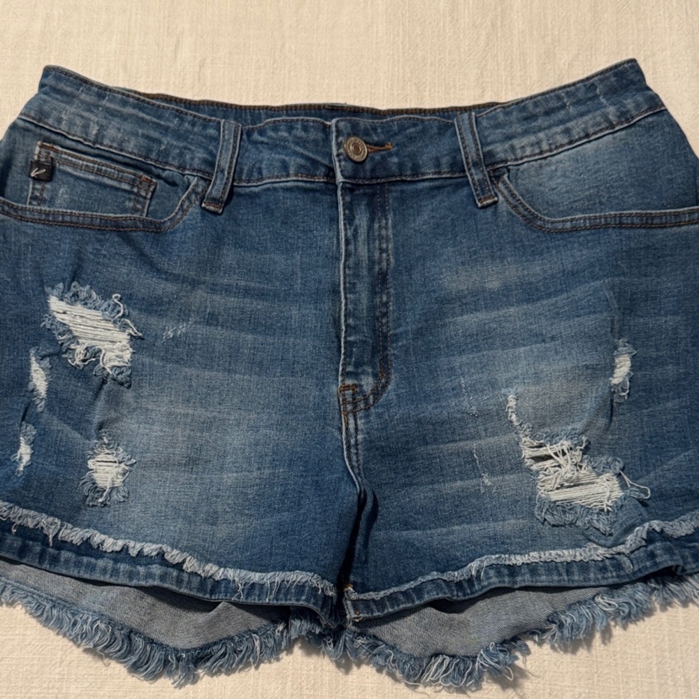 Kancan Size 30 Denim Distressed Women's Shorts EUC